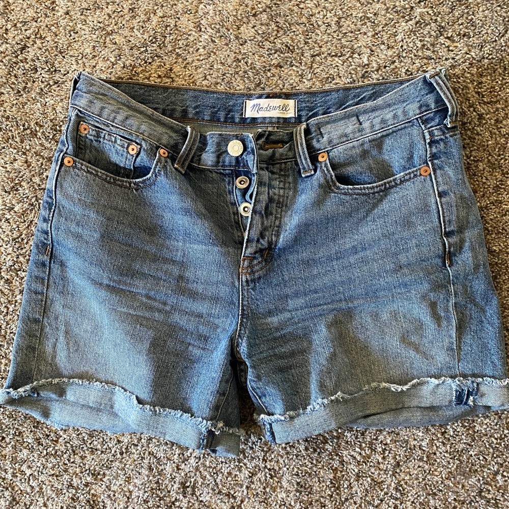 Madewell High-rise, Button-fly Jean Shorts Sz 26